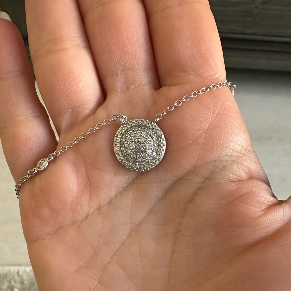 Sterling Silver and cubic zirconia necklace, never worn